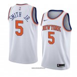 Maillot New York Knicks Dennis Smith Jr. No 5 Statement 2018 Blanc