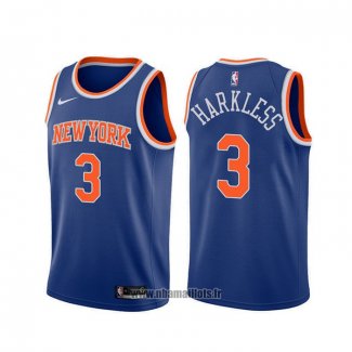 Maillot New York Knicks Maurice Harkless NO 3 Icon Bleu