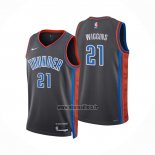 Maillot Oklahoma City Thunder Aaron Wiggins NO 21 Ville 2022-23 Gris