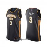 Maillot Oklahoma City Thunder Chris Paul Ville NO 3 Authentique 2019-20 Gris