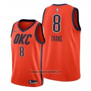 Maillot Oklahoma City Thunder Jawun Evans No 8 Earned Orange