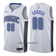 Maillot Orlando Magic Aaron Gordon No 00 Association 2017-18 Blanc