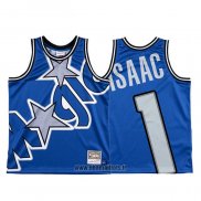 Maillot Orlando Magic Jonathan Isaac NO 1 Mitchell & Ness Big Face Bleu