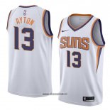 Maillot Phoenix Suns Deandre Ayton No 13 Association 2018 Blanc2