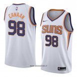 Maillot Phoenix Suns Isaiah Canaan No 98 Association 2017-18 Blanc