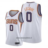 Maillot Phoenix Suns Jalen Lecque No 0 Association 2019-20 Blanc