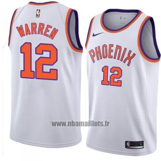 Maillot Phoenix Suns Tj Warren No 12 Hardwood Classic 2018 Blanc