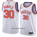 Maillot Phoenix Suns Troy Daniels No 30 Hardwood Classic 2018 Blanc