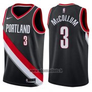 Maillot Portland Trail Blazers C.j. Mccollum No 3 Swingman Icon 2017-18 Noir