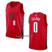 Maillot Portland Trail Blazers Damian Lillard NO 0 Statement 2022-23 Rouge