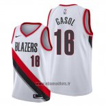 Maillot Portland Trail Blazers Pau Gasol No 16 Association Blanc