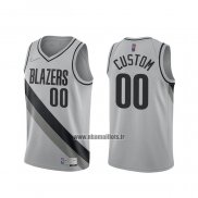 Maillot Portland Trail Blazers Personnalise Earned 2020-21 Gris