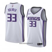 Maillot Sacramento Kings Corey Brewer No 33 Association 2018 Blanc