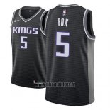 Maillot Sacramento Kings De'aaron Fox No 5 Statement 2018-19 Noir