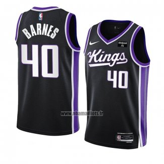 Maillot Sacramento Kings Harrison Barnes NO 40 Icon 2023-24 Noir