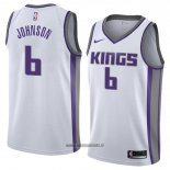 Maillot Sacramento Kings Joe Johnson No 6 Association 2018 Blanc
