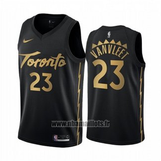 Maillot Tornto Raptors Fred Vanvleet No 23 Ville 2019-20 Noir