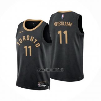 Maillot Tornto Raptors Joe Wieskamp NO 11 Ville 2022-23 Noir