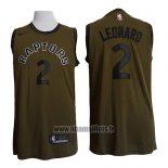 Maillot Tornto Raptors Kawhi Leonard No 2 Nike Vert