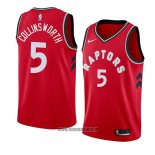 Maillot Tornto Raptors Kyle Collinsworth No 5 Icon 2018 Rouge