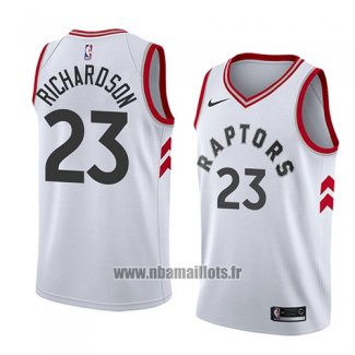 Maillot Tornto Raptors Malachi Richardson No 23 Association 2018 Blanc