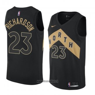 Maillot Tornto Raptors Malachi Richardson No 23 Ville 2018 Noir2