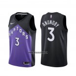 Maillot Tornto Raptors Og Anunoby No 3 Earned 2020-21 Noir Volet