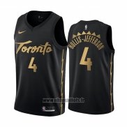 Maillot Tornto Raptors Rondae Hollis-jefferson No 4 Ville Edition Noir