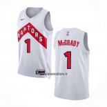 Maillot Tornto Raptors Tracy McGrady NO 1 Association 2022-23 Blanc