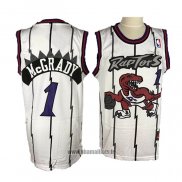 Maillot Tornto Raptors Tracy Mcgrady NO 1 Retro Blanc