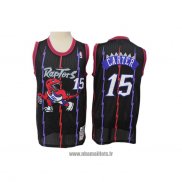 Maillot Tornto Raptors Vince Carter No 15 Hardwood Classics Noir