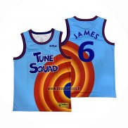 Maillot Tune Squad LeBron James NO 6 Bleu