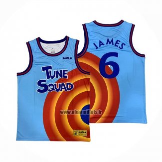 Maillot Tune Squad LeBron James NO 6 Bleu