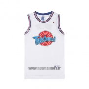 Maillot Tune Squad Porky No 8 Blanc