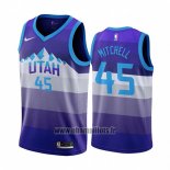 Maillot Utah Jazz Donovan Mitchell No 45 Throwback 2019-20 Volet