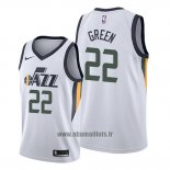 Maillot Utah Jazz Jeff Green No 22 Association Blanc