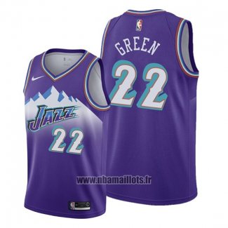 Maillot Utah Jazz Jeff Green No 22 Hardwood Classics 2019-20 Volet