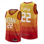 Maillot Utah Jazz Jeff Green No 22 Ville Orange