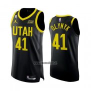 Maillot Utah Jazz Kelly Olynyk NO 41 Statement Authentique 2022-23 Noir