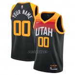 Maillot Utah Jazz Personnalise Ville 2020-21 Noir