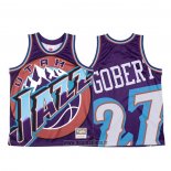 Maillot Utah Jazz Rudy Gobert NO 27 Mitchell & Ness Big Face Volet