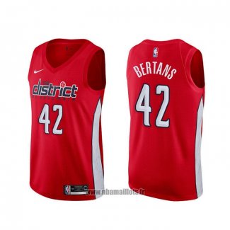 Maillot Washington Wizards Davis Bertans NO 42 Earned Rouge