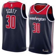 Maillot Washington Wizards Mike Scott No 30 Statement 2018 Noir