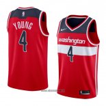 Maillot Washington Wizards Mike Young No 4 Icon 2018 Rouge