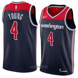 Maillot Washington Wizards Mike Young No 4 Statement 2018 Noir