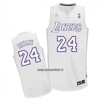 Maillotlos Angeles Lakers Kobe Bryant NO 24 Christmas Day Blanc