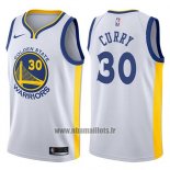 Nike Maillot Golden State Warriors Stephen Curry No 30 2017-18 Blanc