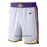 Short Los Angeles Lakers Association 2018-19 Blanc