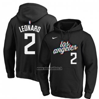 Veste a Capuche Los Angeles Clippers Kawhi Leonard Ville 2022-23 Noir