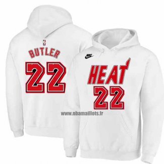 Veste a Capuche Miami Heat Jimmy Butler Classic 2022-23 Blanc